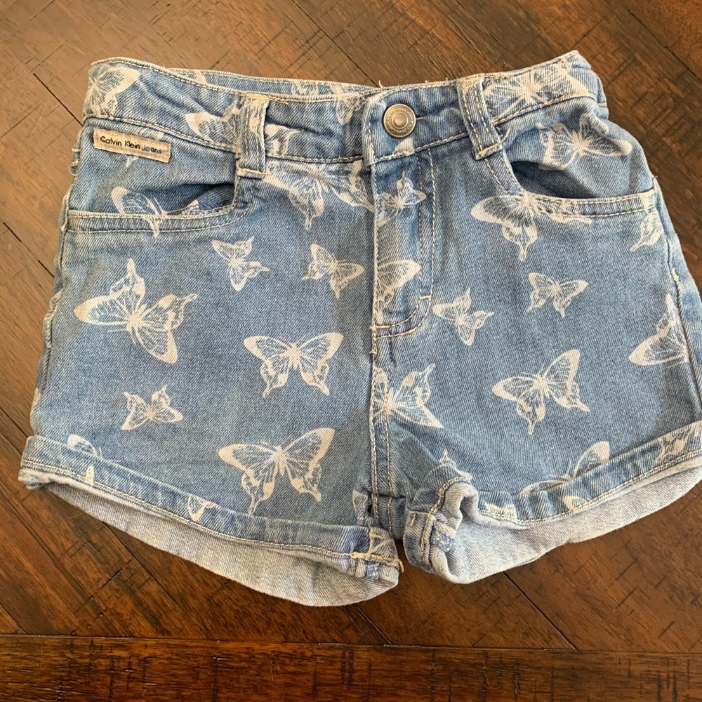 Girls Calvin Klein Jean Shorts